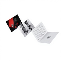 Impression personnalisée en offset de prospectus A4 couleur unie, pliage en trois, pour publicité d'entreprise, en papier Kraft/Cuivre