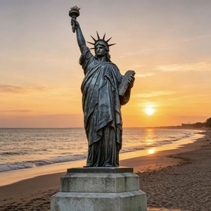 <span class=keywords><strong>Estatua</strong></span> Decorativa de la <span class=keywords><strong>Estatua</strong></span> de la <span class=keywords><strong>Libertad</strong></span> en Bronce, Color Personalizado, para Exteriores, Proceso de Fundición, <span class=keywords><strong>Diseño</strong></span> Religioso Feng Shui, Impresión Offset - Product Image 1