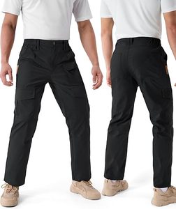 <span class=keywords><strong>Pantaloni</strong></span> Cargo Tattici da Uomo, Ripstop Elasticizzati, per Escursionismo, 10 Tasche, Abbigliamento da Lavoro Leggero e Impermeabile, <span class=keywords><strong>Pantaloni</strong></span> EDC - Product Image 2