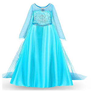 Robe <span class=keywords><strong>de</strong></span> princesse Anna Elsa pour filles, <span class=keywords><strong>costume</strong></span> <span class=keywords><strong>de</strong></span> fête d'anniversaire, carnaval, <span class=keywords><strong>reine</strong></span> <span class=keywords><strong>des</strong></span> <span class=keywords><strong>neiges</strong></span>, Halloween, vêtements pour enfants - Product Image 2