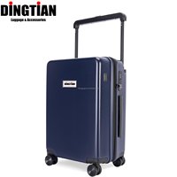 Valise trolley en aluminium 20 pouces, bagage à main avec sac anti-poussière, valise de voyage légère pour hommes et femmes, directement de l'usine