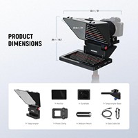 Neewer X11 Téléprompteur en aluminium 2-en-1 avec moniteur pour les interviews