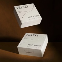 Boîte-cadeau blanche personnalisable Boîte de papier vide exquise créative Forme spéciale pour portefeuille à bougies Emballage de cadeau simple populaire