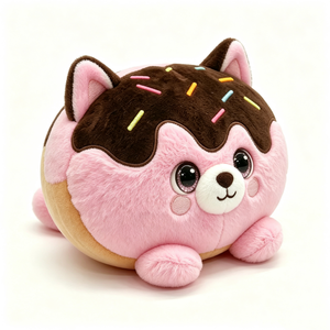 Peluche personnalisée en forme de beignet pour chat, jouet en peluche beignet, peluche chat gourmand, animal en peluche dessert, peluche beignet pour chaton - Product Image 3