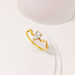 Jewelry Stainless Steel Women Finger Adjustable <b>Ring</b> Gold Plated Stainless Steel Gold <b>Ring</b> for Women - Product Image 1