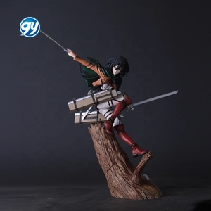 Attaque sur Titan <span class=keywords><strong>ArtFX</strong></span> Stump Base Mikasa & Levi Figure Anime Modèle Statue En Gros Collection Décoration De Bureau PVC Sculpture - Product Image 1
