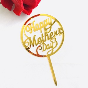 Fournitures de fête d'anniversaire nous t'aimons maman couronne brillante décoration bonne fête des mères décoration de gâteau - Product Image 3