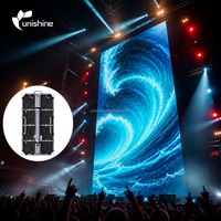 Светодиодный экран для концертных сцен серии RH P3.91 500x1000 мм, 7680 Гц, высокая частота обновления, 13-битная палитра серых оттенков