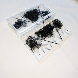 Promade 14D Volume Fan Extensiones de pestañas prefabricadas Stock Tallo largo suelto 0,03 0,05 0,07 B C D L M - Product Image 2