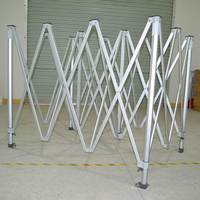 Tente de salon professionnelle FEAMONT Deluxe 3x4,5 m, hexagonale, avec structure en aluminium de 50 mm