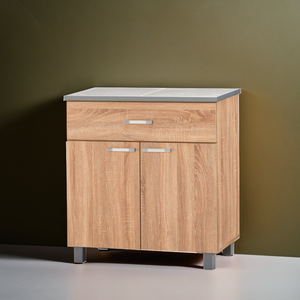 Meubles de cuisine modernes en contreplaqué Armoires de cuisine en bois avec tiroir Buffet - Product Image 1