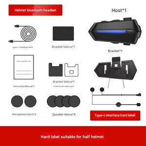 Interkom Headset helm <span class=keywords><strong>Bluetooth</strong></span> multifungsi, aksesori motor dengan fitur perekaman cepat bahasa baru - Product Image 4