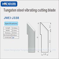 HRK JWEl Serie Wolframkarbid Oszillierende Klinge Hochverschleißfeste Vibrationsmesser für Leder-, Schaum- und Kartonschneiden J338