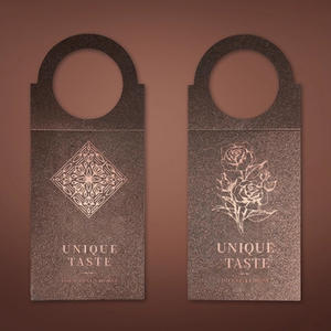 Kustom Real Estate pemasaran kertas kardus pencetakan Tombol gantungan pintu Flyers Promosi Masukkan kartu bisnis - Product Image 3