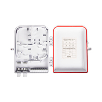 ABS 2 16 Mechanical Sealing FTTH Fiber Optic Distribution Box 16 Cores 16 SC Adapters -40~+65 Wide Temperature Range Outdoor
