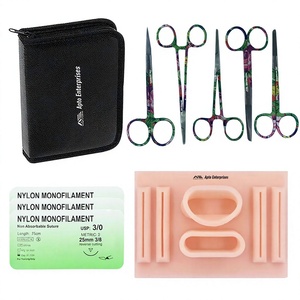 Kit de pratique de suture médicale personnalisé de haute qualité, kit de suture léger pour étudiants, instrument médical en gros - Product Image 1