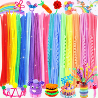 Jouets créatifs DIY, bâtonnets en peluche torsadés, bâtonnets en peluche, jouets DIY pour enfants et adultes pour la création de fleurs, d'arbres de Noël, d'ornements