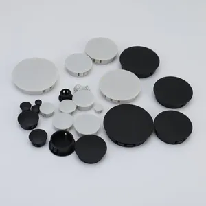 Snap On Plastic Hole Plug Round For Profile Pipe Wall Cable Cover Screw Hole Covers Furniture Desk Holes Caps 5mm To 60mm