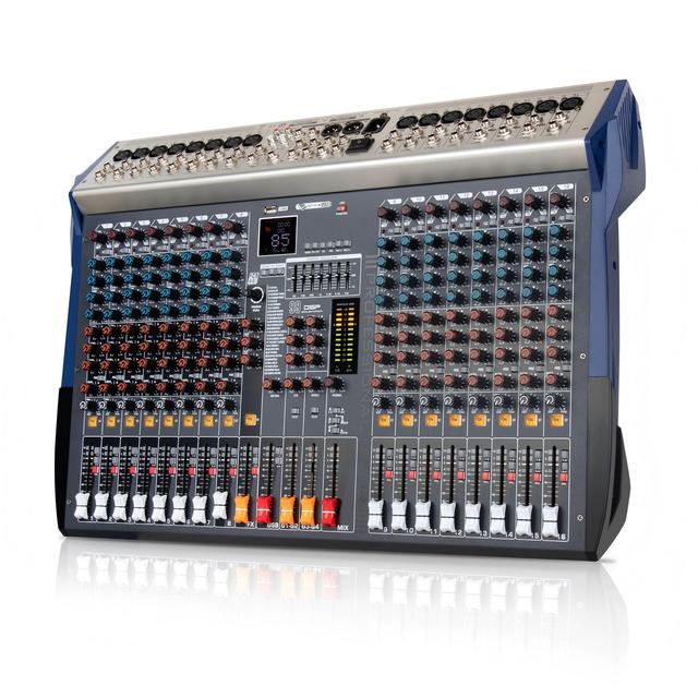 Stage Studio Audio Equipment 16 Channel Professional Mixer USB Recording Monitor Mixing Console 99DSP Digit Dj Controller