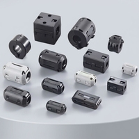Clip-on Ferrite Core EMI Anti-interference Magnetic Core, 0.35mm-30mm, Round Square Flat Shapes Available, Customizable