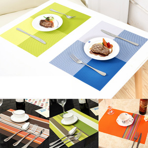 Heat-insulating and anti-scalding coasters, placemats, European-style placemats, non-slip bowl and <b>plate</b> <b>mats</b>, PVC Teslin - Product Image 1