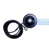 Antenne multibande à polarisation verticale de type N, diamètre de montage 90 mm, base magnétique N-femelle, protection IP67, câble coaxial RG58 de 4 m