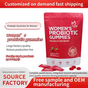 Gummies Probiotiques OEM/ODM à la Canneberge pour Femmes – Améliore la Densité Osseuse – <span class=keywords><strong>5</strong></span> Milliards d'UFC par Portion – Sachet de 3g – 60 Unités - Product Image 2