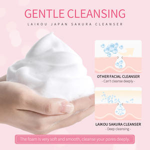 Limpiador Facial LAIKOU Japan <span class=keywords><strong>Sakura</strong></span>, Marca Privada, Limpiador Facial Rosa, Limpieza Profunda, Vegano - Product Image 4