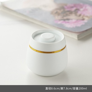 Vàng rim kích thước nhỏ Bắc Âu sang trọng phong cách kín gốm Tea Jar - Product Image 6