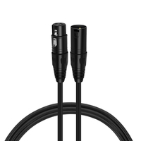 20ft Audio Xlr à Xlr câble haute qualité DJ micro serpent câble de Microphone fil de haute qualité à faible bruit mâle à femelle câble de Microphone