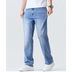 Jeans en denim coupe slim pour <span class=keywords><strong>homme</strong></span>, 100% coton, respirant, denim délavé, fournisseur OEM, vente en gros - Product Image 5