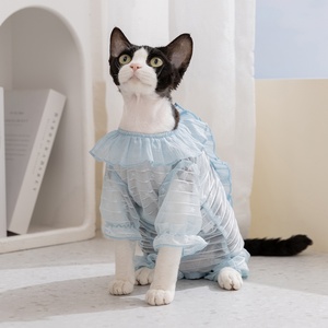 Ropa para Mascotas, Chalecos Personalizados Elegantes y Sencillos <span class=keywords><strong>de</strong></span> Lujo para Mascotas, <span class=keywords><strong>Primavera</strong></span> Verano, Transpirables, Ligeros, <span class=keywords><strong>de</strong></span> Poliéster, con Estampado Floral, Hipoalergénicos - Product Image 3