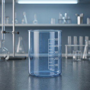 <b>500ml</b> Graduated Beaker Transparent Laboratory <b>Glass</b> Cup Measuring Cylinder for School and Lab Use - Product Image 5