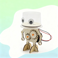 N ° 1 bricolage Science projet Robot lampe électroluminescente assemblage à la main Science expérience jouet fait bois Science technologie