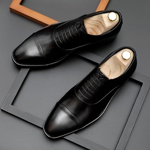 Zapatos Casuales de Hombre de Piel Genuina con Cordones y Punta Puntiaguda, Aumentan la Estatura, Modernos y a la Moda, Recién Lanzados y Muy Populares - Product Image 5