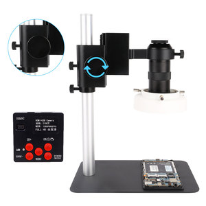Kuaiqu-lente 130X de montaje en C, HD-MI, USB, cámara de <span class=keywords><strong>21MP</strong></span>, 1080P, Luz LED blanca, microscopio <span class=keywords><strong>Digital</strong></span> de reparación móvil portátil de China - Product Image 3