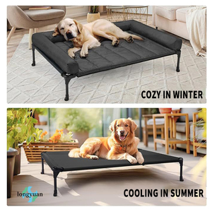 Anpassbare Faltung Komfortable Outdoor-Reise Erhöhtes Haustier bett Moderner Stil mit höhen verstellbarem Hunde bett Abnehmbares Kissen - Product Image 5