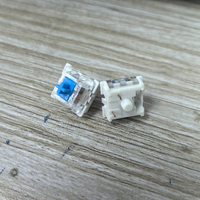 2026 Interrupteurs de clavier mécanique KTT multicolores (bleu, rouge, marron) à tige croisée 3 broches, personnalisables et échangeables à chaud, pour le dropshipping