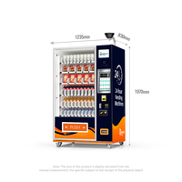Distributeur automatique de cosmétiques et maquillage avec écran tactile 15,6 pouces en acier inoxydable, fonction SDK, code QR, carte de crédit et paiement par pièces