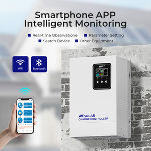 Kungf <span class=keywords><strong>Solar</strong></span> 120A-200A Auto MPPT controlador de carga <span class=keywords><strong>Solar</strong></span> 12V/24V/36V/48V pantalla LCD 200V controlador de iluminación para sistema doméstico - Product Image 6