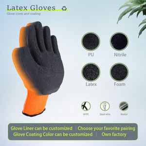 Sarung tangan hangat musim dingin, baru, warna kustom, lateks, Sandy Finish, akrilik, cuaca dingin, dilapisi kasmir, hangat - Product Image 6