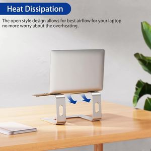 Nouveau support pour ordinateur portable en aluminium, ergonomique, détachable, support surélevé, compatible avec les ordinateurs portables de 15,6 pouces, pour Air Pro - Product Image 6