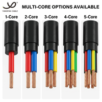 Cable de Alimentación Ignífugo Cu/XLPE/PVC 0.6/1kV, Aislamiento XLPE, Clase A, Conductor de Cobre, Revestimiento de PVC
