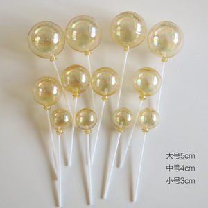 12 Decoraciones Esféricas Coloridas para Pasteles con Perlas, Ideales para Fiestas de Cumpleaños y Decoraciones de Bodas. - Product Image 4