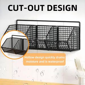 Estante de Almacenamiento de Cocina Montado en Pared con Adhesivo, Cesta Colgante para Especias, Cebollín, Jengibre, Cebolla, Ajo y Verduras - Product Image 4