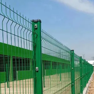 3d curved welded wire mesh fence panel for garden curved fencing timbe 3d panel fence machine