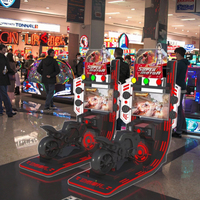 Machines de jeu vidéo d'arcade de course automobile pour enfants à monnayeur, en métal et plastique, pour parcs d'attractions et centres commerciaux, en promotion