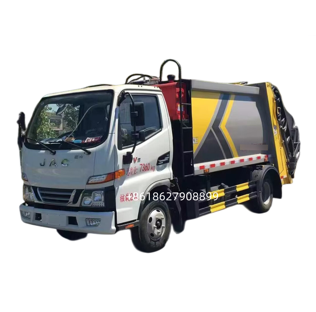 6CBM мусорный уплотнитель грузовик RHD/RHD мусоровоз