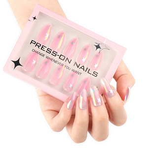 Ensemble d'<span class=keywords><strong>ongles</strong></span> à pression chromés réutilisables en vrac 30 pièces, kit d'outils pour <span class=keywords><strong>faux</strong></span> <span class=keywords><strong>ongles</strong></span> courts de conception professionnelle, <span class=keywords><strong>faux</strong></span> <span class=keywords><strong>ongles</strong></span> à motifs uniques - Product Image 1