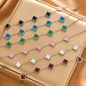 Pulsera Original de Trébol de Cuatro Hojas, Se Puede Solicitar el Catálogo de <span class=keywords><strong>Van</strong></span> <span class=keywords><strong>Cleef</strong></span> al Vendedor - Product Image 3